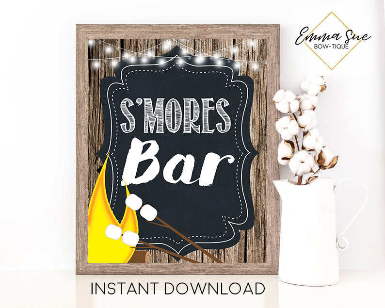 Instant 'PARFAIT BAR' Make Your Own Printable Sign Chalkboard