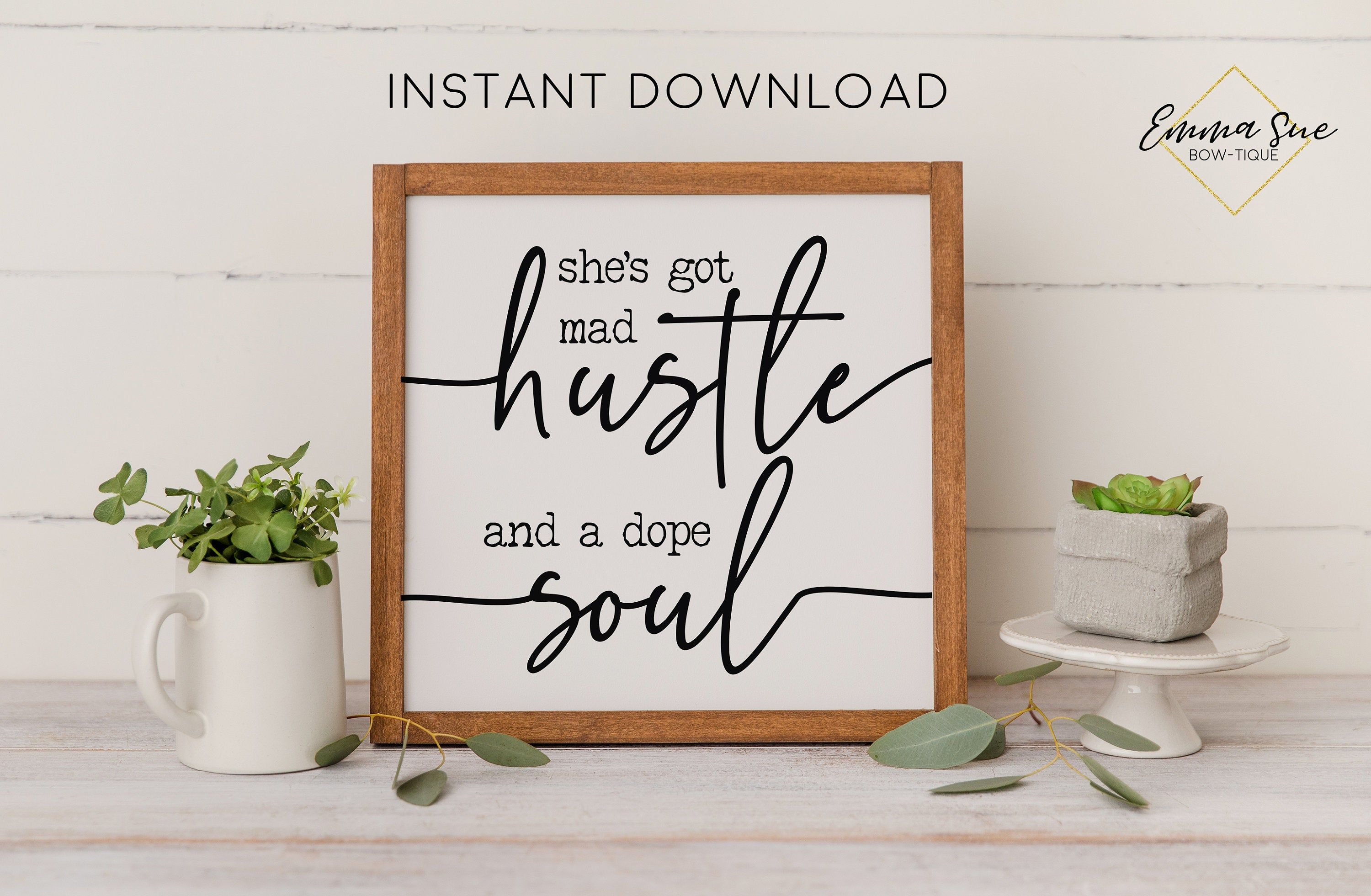 Art & Collectibles :: Prints :: She Got Mad Hustle and A Dope Soul