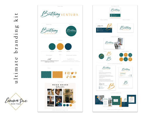 The Ultimate Business Branding Kit - Logo Design, Alternative Logo and Watermark, Social Media Kit & Business Card