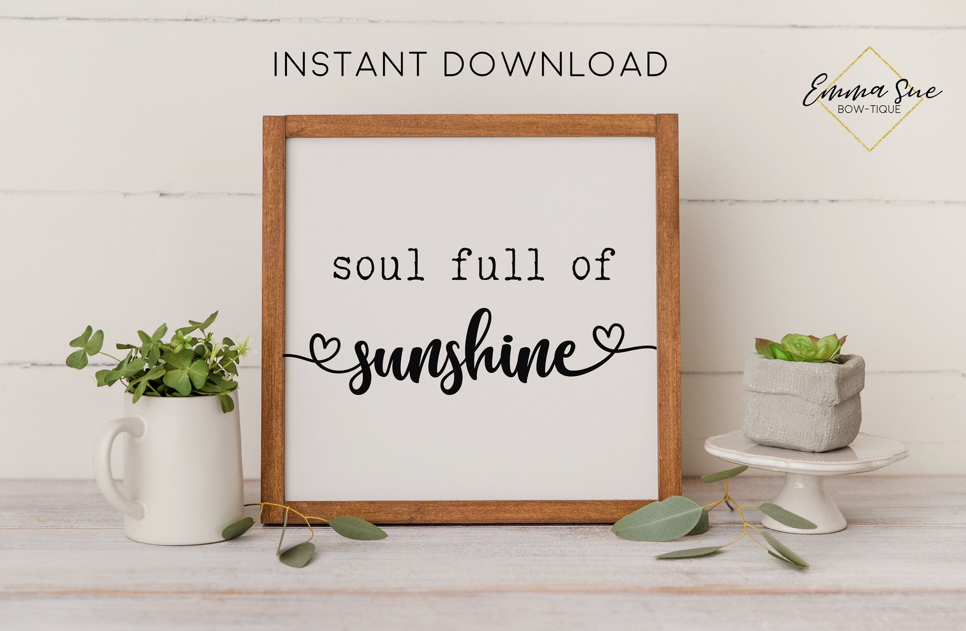 Bring Me Sunshine Art Wall Canvas Typography Inspiring Quote 